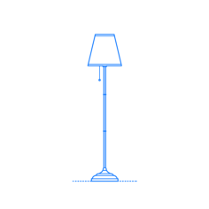 Furniture Floor Lamps Ikea Arstid Floor Lamp Digital Sketch Svg Design, Free Vectors File